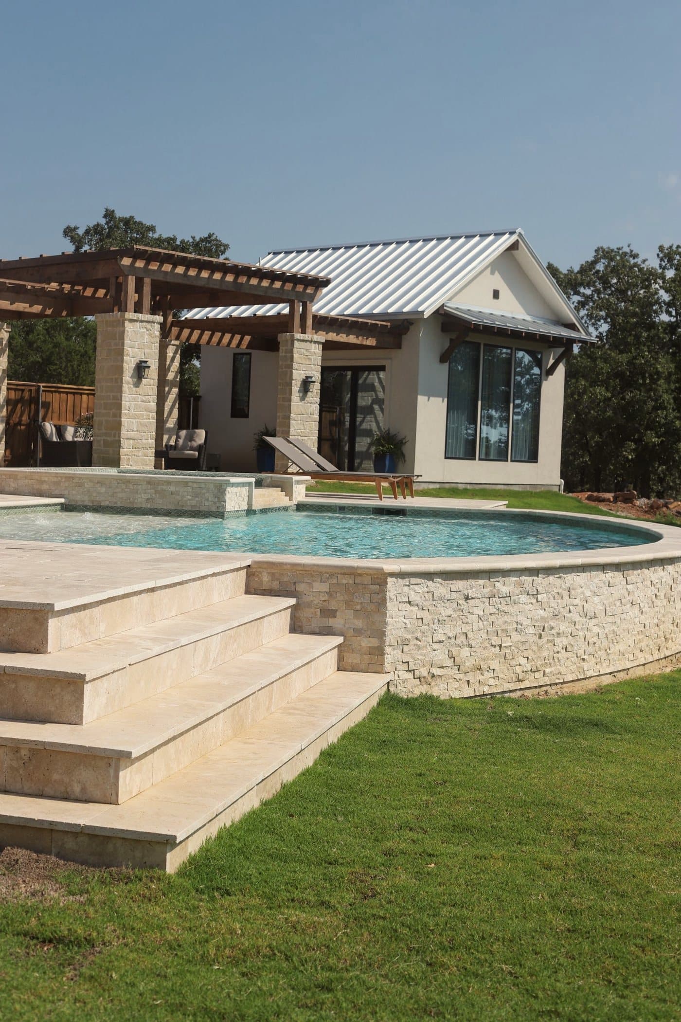 Resort Pool & Cabana Steps — Pools